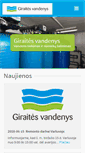 Mobile Screenshot of giraitesvandenys.lt